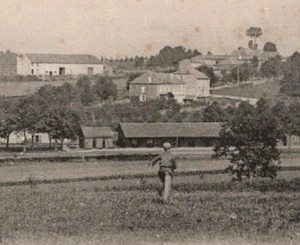 Antique RPPC Audun-le-Roman France View Farming Fields c1901 - Picture 1 of 3