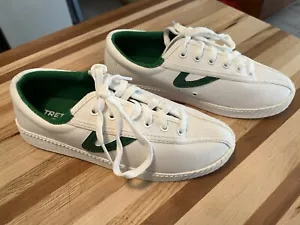Tretorn Nylite Plus Canvas Womens Sneakers White Kelly Green Size 6.5 - Picture 1 of 14
