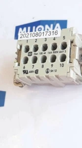 Conectores Harting HAN 10E M 16A 500V 6KV SH 12 - Imagen 1 de 6