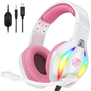 Fachixy FC100 Cuffie da Gioco per PS4, PS5, PC, Xbox, Switch, Cuffie da Gioco con - Foto 1 di 7