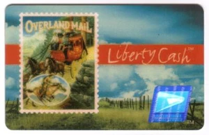 ($5.) Sello de correo Overland (3ª serie de prueba) #91106 exp. Tarjeta inteligente 3/31/99 USADA - Imagen 1 de 2