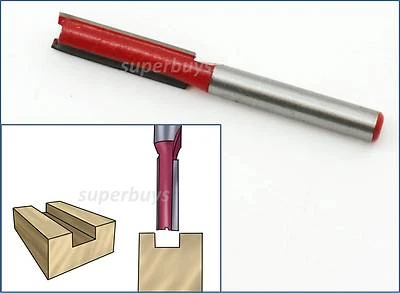 1/4 x 5/16” Carbide TCT Blade Straight Router Bit Wood Carving Cutter Bit Tool - image 1 of 4