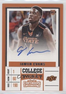2017-18 Panini Contenders Draft Picks College Jawun Evans #81.1 Rookie Auto RC