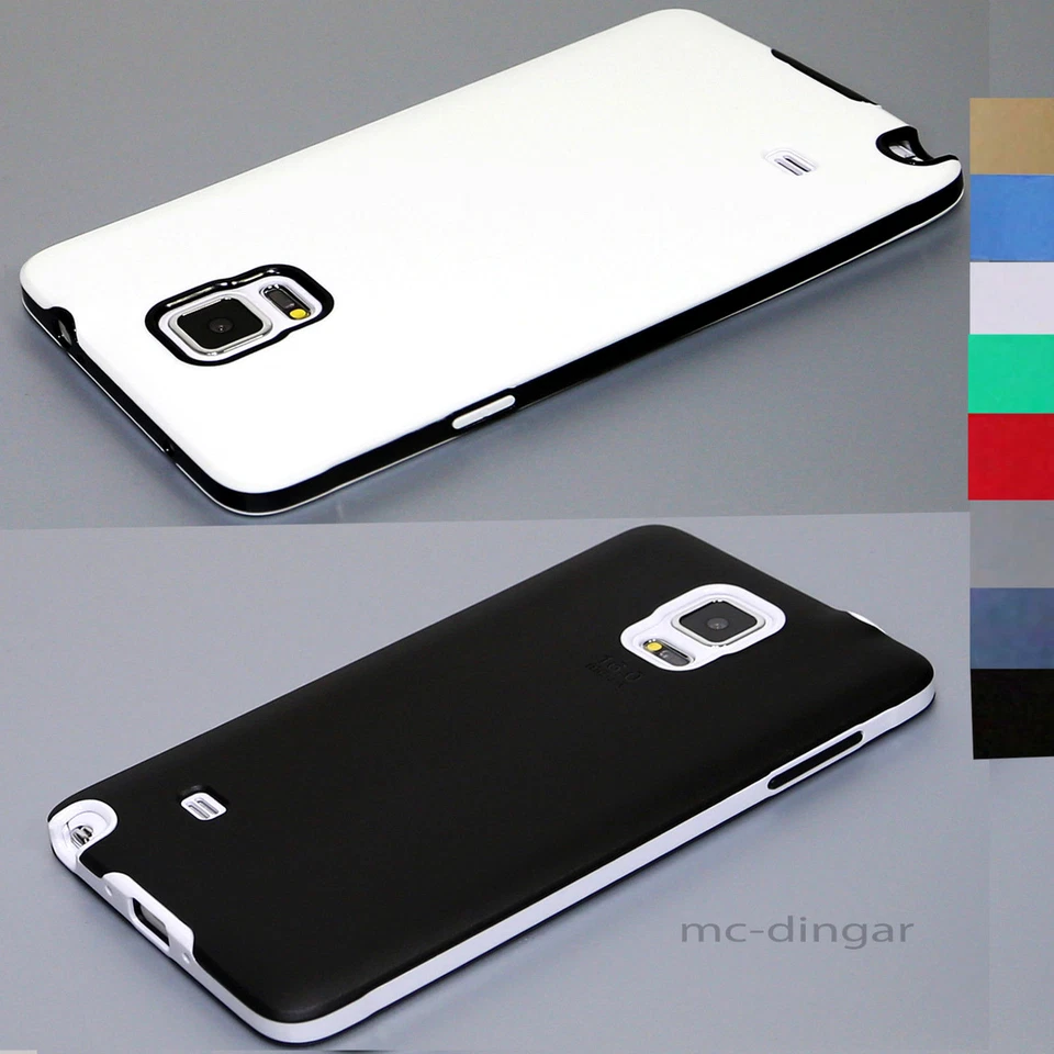 Luxury Soft Rubber Matte Hard Bumper Case Cover For Samsung Galaxy Note 4 5 S8 + - Image 1 of 4