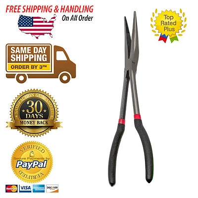 AGUJA DOBLADA KING 11" 15 grados/alicates nariz larga cuello largo para alcance extendido Foto 1 de 4