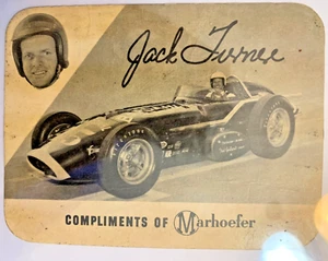 Raro Indy 500 1963 Marhoefer Meats Jack Turner - Imagen 1 de 2