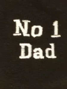 PERSONALISIERTE HERREN SOCKEN VATERTAG GESCHENK GESCHENK BESTICKT NAME NR1 PAPA - Bild 1 von 4