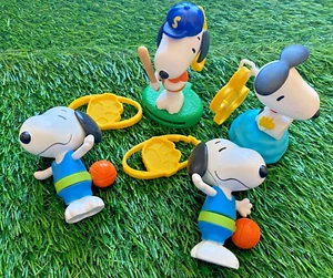 Snoopy Peanuts Basketball Baseball Sport theme plastic 4 inch toys *video* - Picture 1 of 5