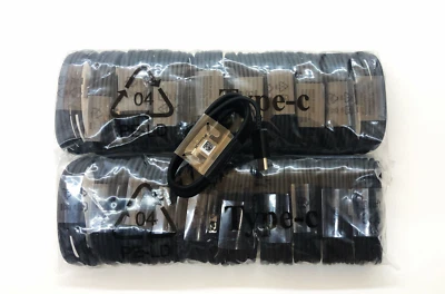 10/100 Type-C Fast Charging Cable For OEM Samsung Phone Android Black&whihte LOT - Image 1 of 4