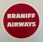 Vintage Airliner Sticker Braniff International Airways Baggage Bag Label Decal