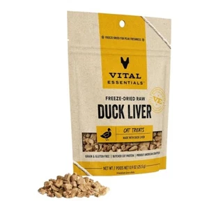 Vital Essentials Freeze-Dried Duck Liver Cat Treats 0.9 oz - Picture 1 of 1