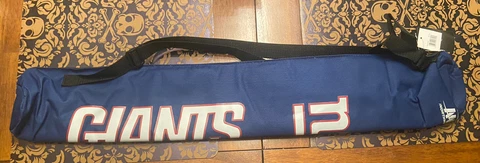 NFL NY Giants Insulated 6 Can Cylinder Shaft Drink Zip Cooler New York Football Cover