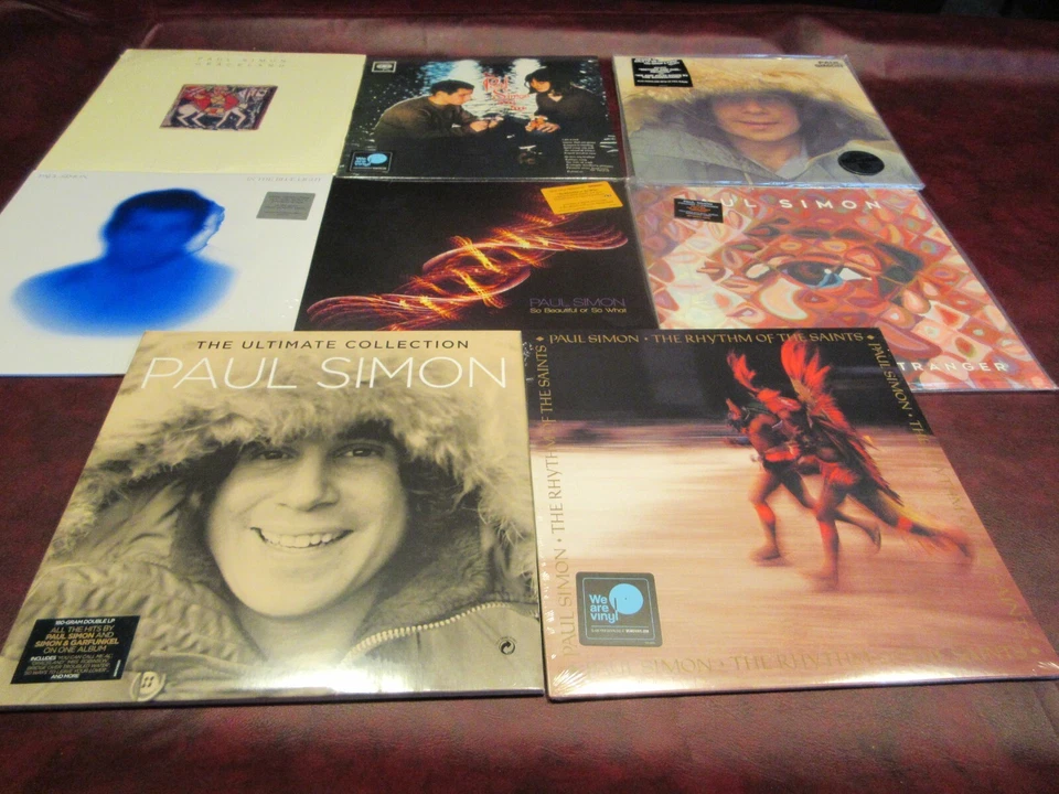 PAUL SIMON VERIFIED SO BEAUTIFUL SO WHAT SET 3 1ST EDITIONS + 180 GRAM + BONUS - Image 1 of 1