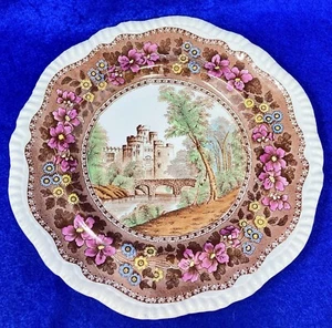 Copeland Spode Delft Dinner Plate Heighley Tower  10.5" England - Picture 1 of 4