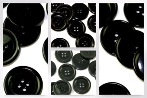 Crown Round Plastic Coat Buttons (CM755-M) - Picture 1 of 5