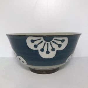 Rice Soup Bowl 5.25”D Blue Flower - Picture 1 of 5