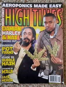 **2010 HIGH TIMES MAGAZINE DAMIAN MARLEY & NAS COVER SPECIAL COLLECTIORS ISSUE** - Picture 1 of 5