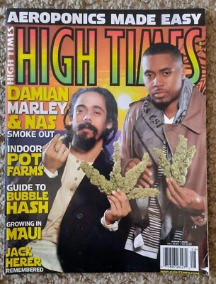 **2010 HIGH TIMES MAGAZINE DAMIAN MARLEY & NAS COVER SPECIAL COLLECTIORS ISSUE** - Image 1 of 4
