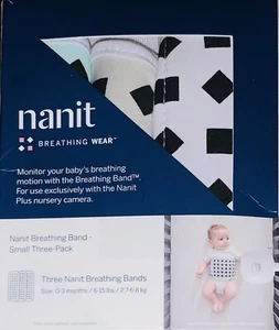Paquete de 3 bandas respiratorias NANIT talla pequeña 6-15 libras 0-3 meses - Imagen 1 de 2