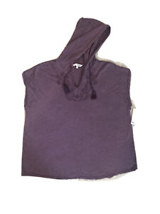 SONOMA Goods for Life SIZE 2X Purple (Byond Plum) Woman Top With Hoodie NWT
