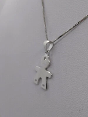 CIONDOLO BEBÈ STYLE ARGENTO BIMBO BOY 3 ZIRCONI STILIZZATO EXPLOIT - Immagine 1 di 4