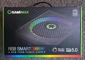 1300W Power Supply ATX 3.0 PCIE 5.0 Ready 80 Platinum Certified Addressable RGB - Bild 1 von 3