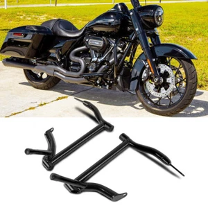 1.25" Saddlebag Guards Tip-Over Crash Bar For Harley 09-24 Road Glide Road King - Picture 1 of 17