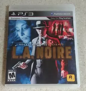 L.A. Noire PS3 Mature 17+ Playstation 3 w Manual MINT - Picture 1 of 4