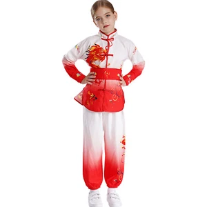 Unisex Uniform Belt Tops With Pants Stand Collar Kung Fu Suit Tai Chi Clothing - Picture 1 of 89