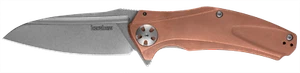 Kershaw Natrix XL Copper Handle D2 Steel Plain Edge Flipper Knife 7008CU - Picture 1 of 2