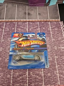 2005 Hot Wheels Bugatti Veyron Blue Short Card Combine postage New + protector - Picture 1 of 5