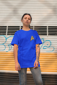 Bio T-Shirt Damen Oversize Star Trek Uniform Zeichen Science Fiction Women 