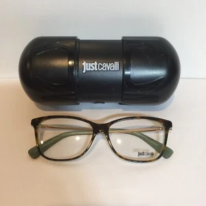 Nuevas gafas de plástico para mujer Just Cavalli JC0754 056 Havana Cateye 54 mm - Imagen 1 de 8