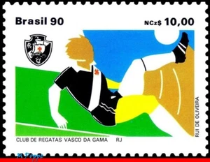2236 BRASIL 1990 VASCO DA GAMA, FAMOSO CLUB FÚTBOL MI# 2348 C-1672 MNH - Imagen 1 de 2