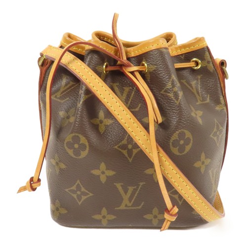 LOUIS VUITTON（LV） Borsa a tracolla Louis Vuitton LV GHW Nano Noe M41346 monogramma marrone