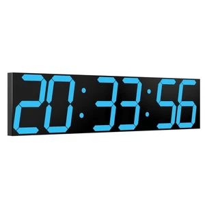 CHKOSDA Digital Wall Clock, Extra Large LED Digital Clock with Auto-Dimming - Picture 1 of 7
