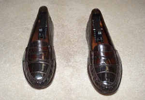 GORGEOUS POLO RALPH LAUREN "GENUINE CROCODILE" ITALY MADE LOAFERS 8.5 D $1795 - Picture 1 of 7