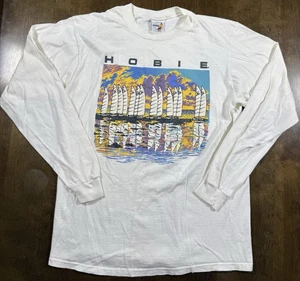 Camisa Hobie Vintage Para Hombre XL Eddy Y Vela Catamarán Camisa Puntada Única 1986 - Imagen 1 de 18