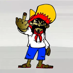 Mexican Finger Mega Attitude Mexico Mexicano LARGE 8.5x13.5" Vinyl Decal Sticker - Picture 1 of 1