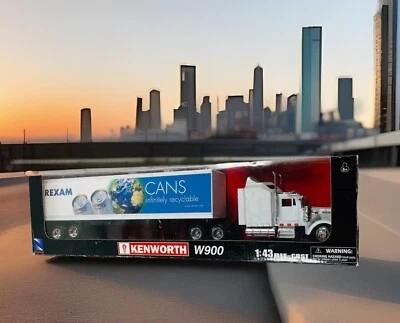 🔥 Kenworth W900 • Rexam Die Cast LongHauler  Truck • 1:43 Scale • Rare • New - Image 1 of 4