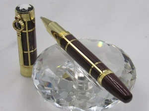 STUNNING HEAVY GREAT WRITERS DOYLE LUXURY SERIES BROWN/GOLD ROLLER BALL PEN - Picture 1 of 5