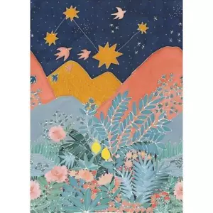 100617123 - Hygge Scandinavian Landscape Multicoloured Casadeco Wallpaper Mural - Picture 1 of 2