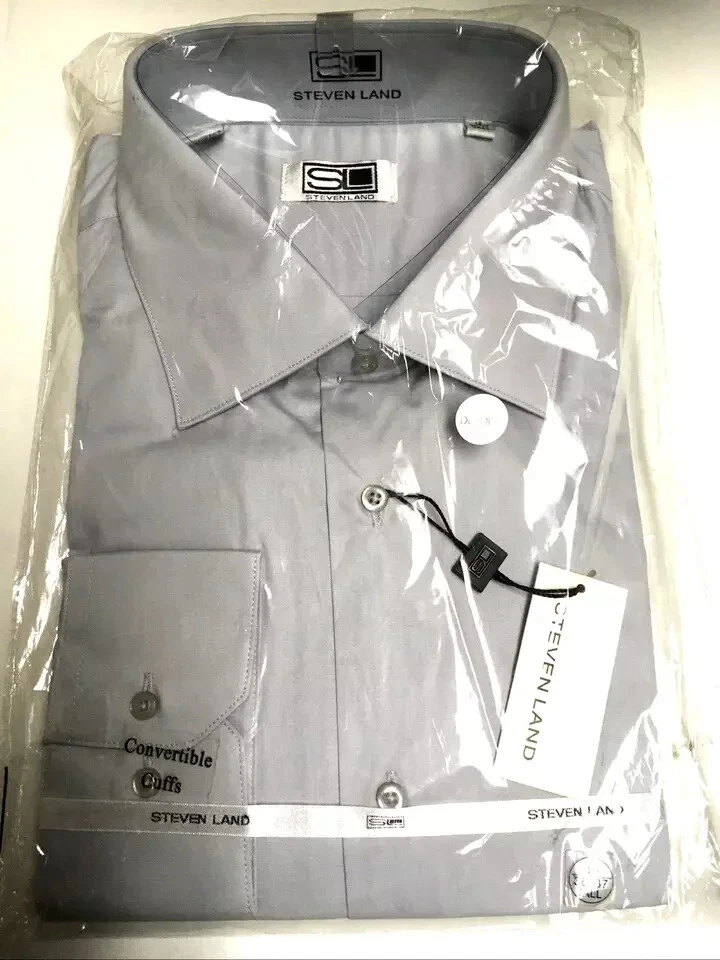 Camisa Steven Land para Hombre, Camisa de Vestir Abotonada Tallas/Colores Surtidos Clásica Foto 1 de 4