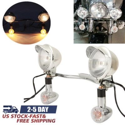 Barra de luces de señalización de giro de paso para Honda VTX 1300 1800 TIPO C R S N F T RETRO Foto 1 de 4