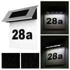 Solar House Door Number Sign with LED Wall Light Energy Saving and Easy to Use