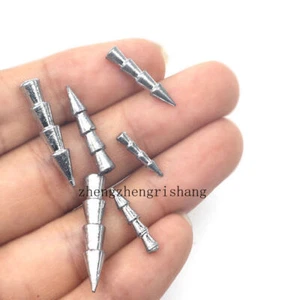 50pz Pesi Unghie Pesca Inserto Affondatori Pesi Vermi Stravaganti Matita Affondatori Kit - Foto 1 di 27