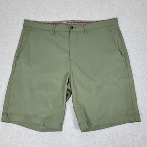 Jachs New York Performance Golf Shorts Men's 36 Green Chino Flat Front Stretchy - Picture 1 of 15