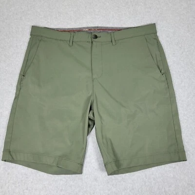 Jachs New York Performance Golf Shorts Men's 36 Green Chino Flat Front Stretchy - Image 1 of 4