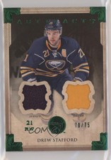 2013-14 Upper Deck Artifacts Emerald Jersey/Patch /75 Drew Stafford #23 Patch