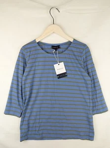ARMOR-LUX Womens Blue 3/4 Sleeve Breton Stripe T Shirt - Size 1 Small EU 38 - Picture 1 of 10